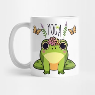 Yoga Kawaii Frog Mug